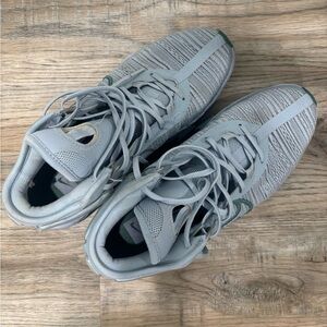 Nike Gray and Green Sneakers